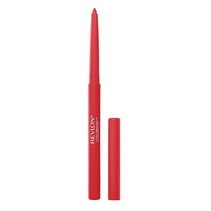 Revlon Colorstay Lip Liner Makeup with Built-In Sharpener, Longwear Rich Colors, Smooth Application, 713 Ruby, 0.01 oz