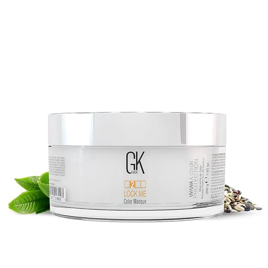 GK HAIR Hair Masque (7.05 Fl Oz/200g) Global Keratin Lock Me Deep Conditioner Mask for Color Protection Against Dull, Damaged & Weak Hair, All Hair Types