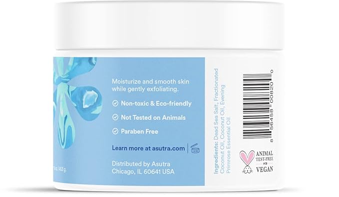 ASUTRA Dead Sea Salts Essential Oil Body Scrub Favorite Scents Bundle – 3, Full-Size 16 oz Body Scrubs – Vitamin C, Revitalizing Coconut, Cooling Cucumber – Ultra Hydrating, Gentle, and Moisturizing
