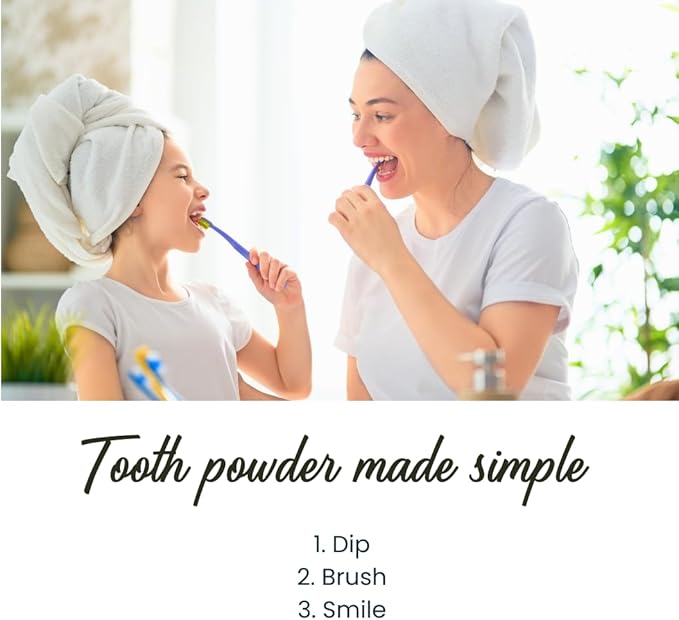 Isabella's Clearly Mint Remineralizing Tooth Powder - Natural Fluoride Free Toothpaste for Adults, Teeth Whitening, Xylitol, Baking Soda, Clay, Calcium