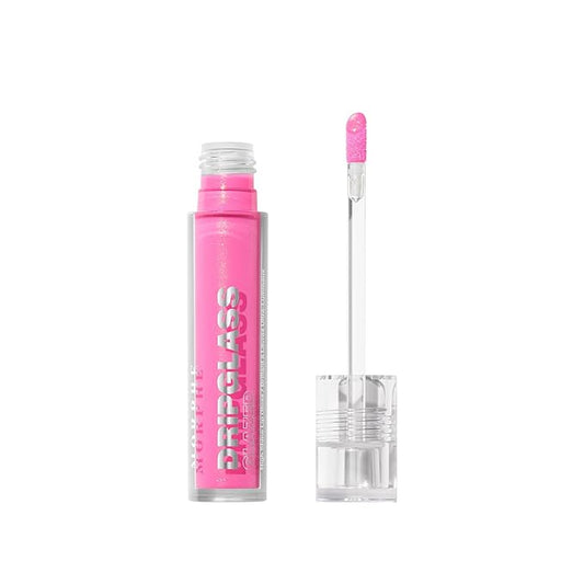 MORPHE Dripglass High Shine Lip Gloss - Semi-Sheer or Full Coverage Lip Color with Glass-Like Shine and Nonsticky Finish - Infused With Squalane & Vitamin E - Glint Of Pink (0.13 Fl Oz)