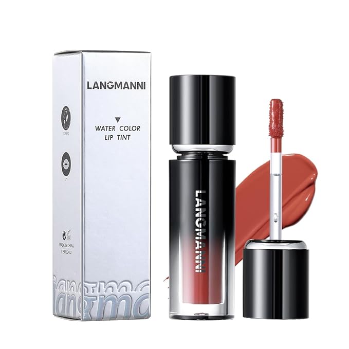 LANGMANNI Lip Oil Tint | Hydrating & Long-Lasting Lip Stain | Moisturizing And High Gloss Makeup,Non-Sticky Lip Stain For Watery And Silky Smooth Lips(#3+4)