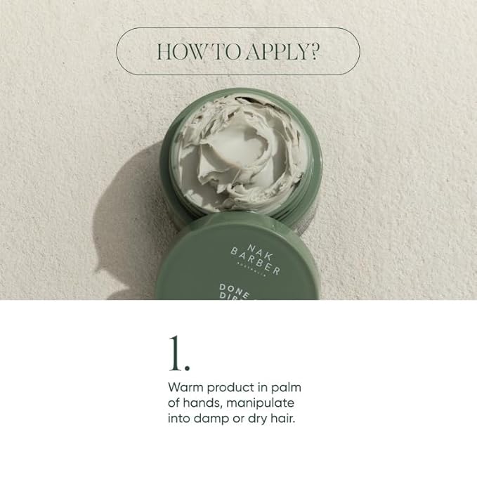 NAK Barber Done & Dirty 90g - Strong Hold Men Hair Clay