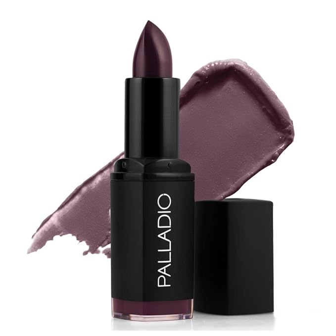 Palladio Herbal Matte Lipstick, Creamy and Full Coverage Long Lasting Matte Lipstick, Darling Damask