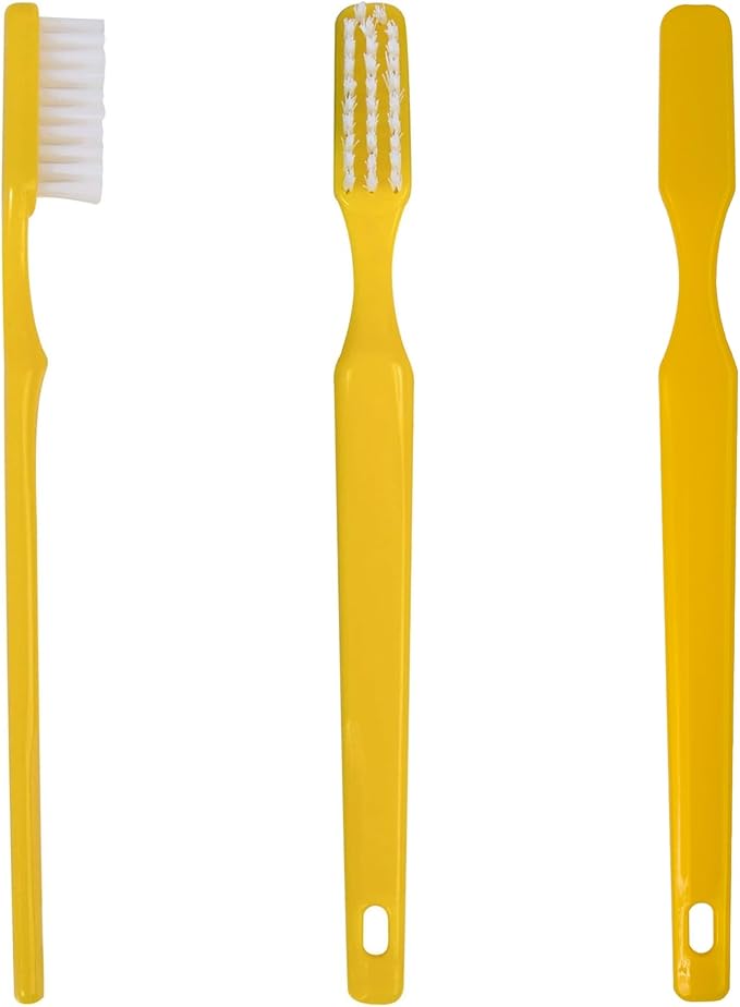 Trail maker 100 Pack 46 Soft Bristle Head Toothbrushes in Assorted Colors - Hospitality, Hotel, Charity, Donation