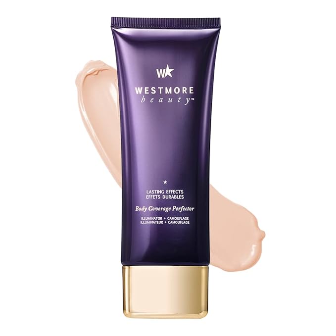 Westmore Beauty Body Coverage Perfector – Waterproof Leg & Body Makeup/Bronzer For Women - Best Tattoo Cover Up Makeup & Tattoo Concealer - 7 Oz Fair Radiance