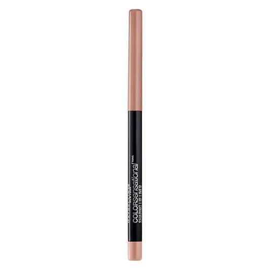 Maybelline Color Sensational Shaping Lip Liner with Self-Sharpening Tip, Nude Whisper, Nude, 1 Count