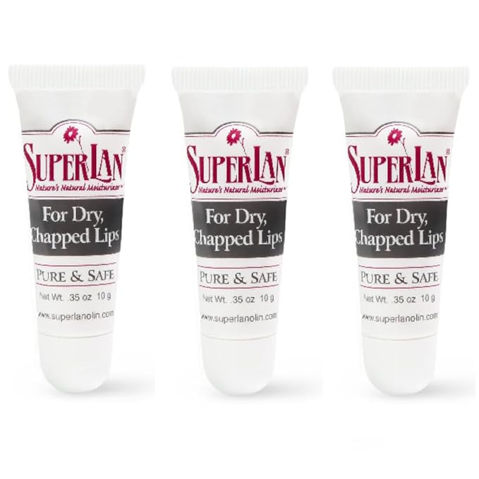 Organic Lanolin Lip Balm For Dry,