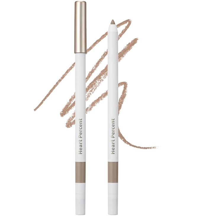 Heart Percent Dote On Mood Lip Pencil Slim, Defines and Fills Creamy Lip Liner Retractable Lipstick Pencil with Built-In Sharpener, #03. Oat Beige