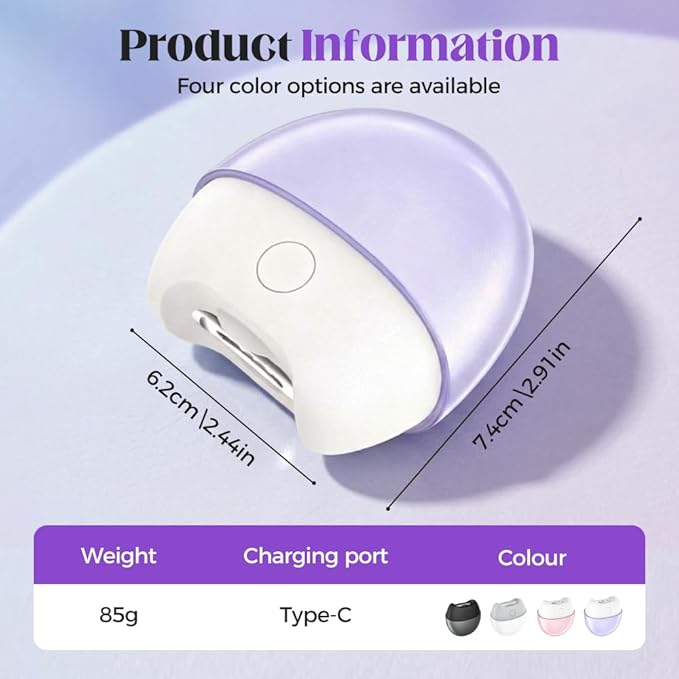 Electric Nail Clipper, 2026 New Automatic Nail Cutter with LED Light, Multifunctional Electric Fingernail Clippers for Easy Nail Care and Polishing, Suitable for Seniors and Adults (White#2)