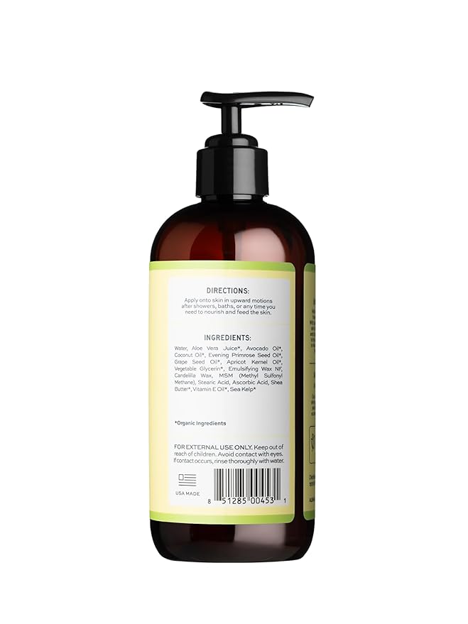 Aleavia Unscented Prebiotic Body Lotion – Fragrance-Free, All-Natural Moisturizing Body Lotion – Sulfate-Free Lotion for Sensitive Skin – 12 Oz