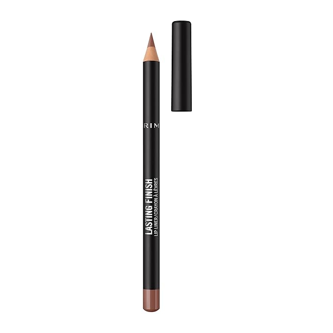 Rimmel Lasting Finish 8HR Soft Lip Liner Pencil - Vibrant, Blendable Formula to Lock Lipstick in Place for 8 Hours - 705 Cappuccino, .04oz