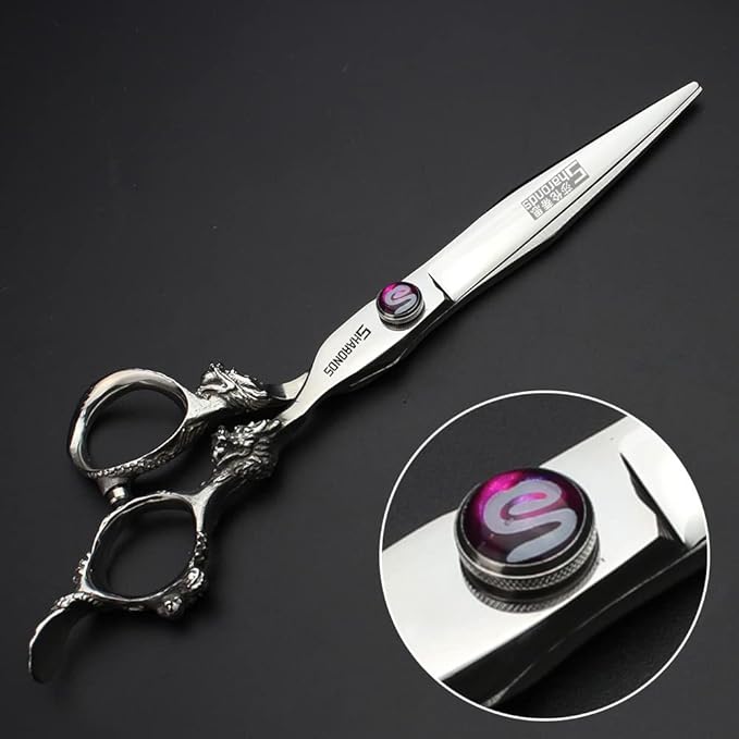 7" 7.5" 8"9" Professional Hairdressing Scissors Barber Salon Hair Cutting Dragon Shears (Large). (7 inch 3pc)