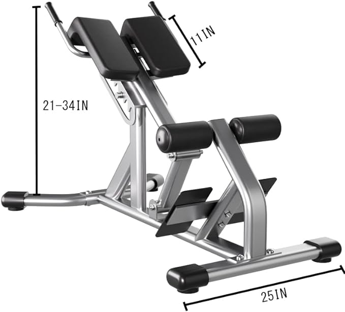Commercial Roman Chair: Hyperextension Bench for Waist 300 kg