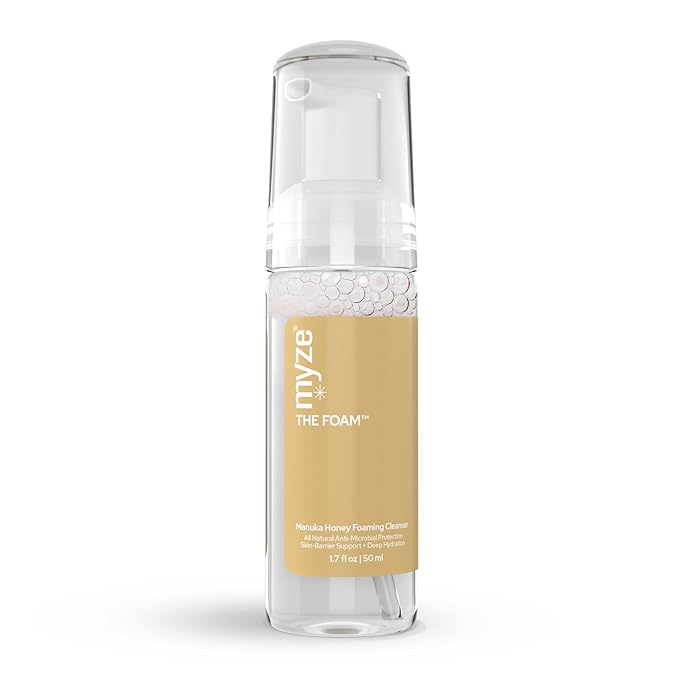Myze The Foam™ from Eyelid & Lashes Manuka Honey Foaming Cleanser Scrub | For Effective Daily Eye Hygiene, Comfort & Relief | 1.7oz