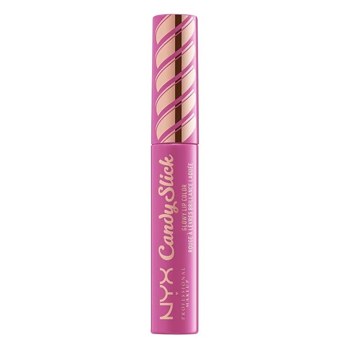 NYX PROFESSIONAL MAKEUP Candy Slick Glowy Lip Color Gloss - Birthday Sprinkles (Barbie Pink)