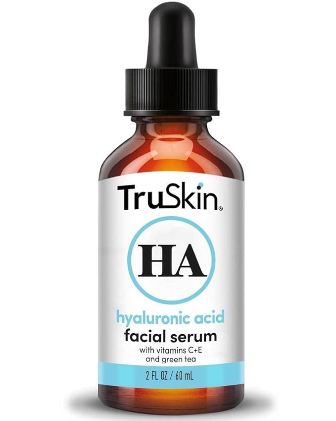 TruSkin Hyaluronic Acid Serum for Face – 7 Ultra-Hydrating Ingredients – Moisturizing & Plumping Facial Serum for Smooth, Healthy-Looking Skin, 2 Fl Oz