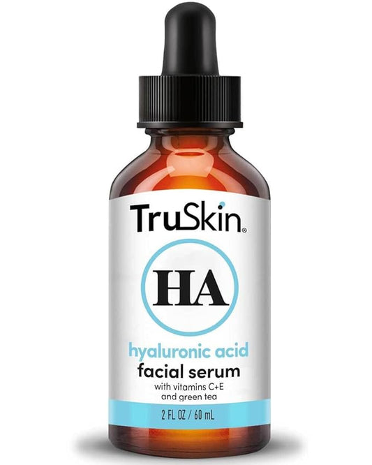 TruSkin Hyaluronic Acid Serum for Face – 7 Ultra-Hydrating Ingredients – Moisturizing & Plumping Facial Serum for Smooth, Healthy-Looking Skin, 2 Fl Oz