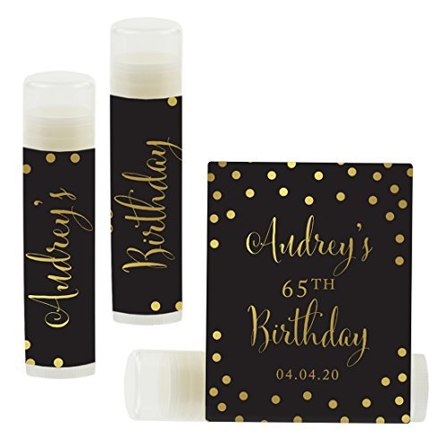 Andaz Press Personalized Milestone Birthday Party Black,