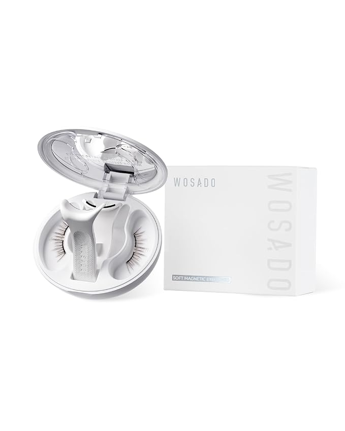 WOSADO Magnetic Eyelashes with Applicator Kit, [No.25 Destination Collection: Vegas Flame] 21.5mm Reusable Magnetic Lashes without Eyeliner, Glue-free False Lashes, Waterproof, Lightweight