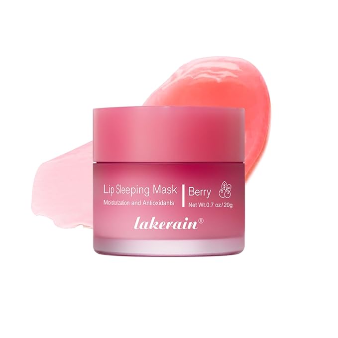 Lip Sleeping Mask,Moisturizing Lip Mask 0.7oz(02-Berry)
