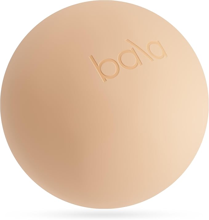 Bala Non-Weighted Exercise Ball - 8" Yoga Ball for Barre, Stretching, Strength & Core Training - Small Pilates Ball Workout Accessory with Mini Pump for Home Gym & Fitness Routines - 100% PVC