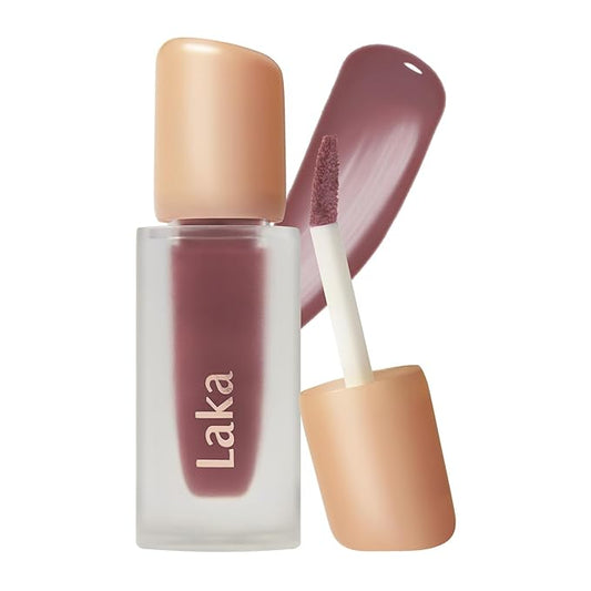 Laka Fruity Glam Tint, 4.5g/0.15oz, Glowing Lip Stain with Wide Color Spectrum, Hydrating & Lightweight Texture, Buildable Color, Non-Sticky, Vegan, K-Beauty (#152 Melo)