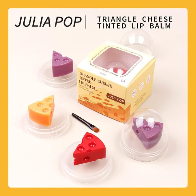 AKARY Triangle Cheese Tinted Lip Balm,