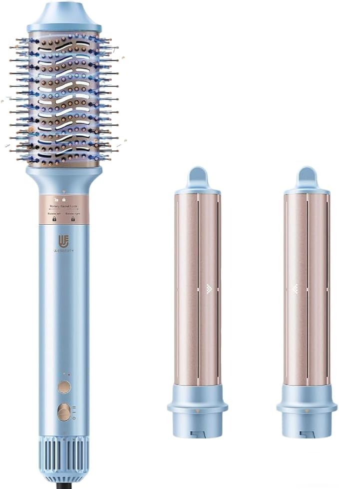 Hot Air Styler, Blow Dryer Brush with Negative Ionic, Auto Hair Wrap Curling Irons Airflow Hair Curlers, Multi Styler for Volumizing, Straight, Wavy, Curly Hair
