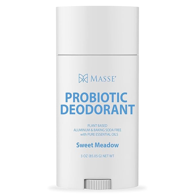 Probiotic Deodorant - Natural Deodorant for Women & Men, Plant-Based Aluminum & Baking Soda Free Deo Stick, 3 oz by Candida Freedom - Sweet Meadow