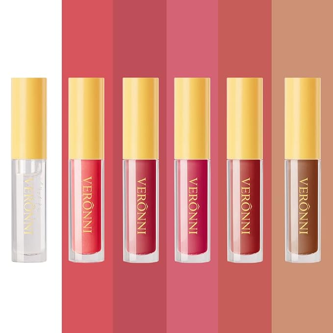 VERONNI 6 Colors Lip Tinted Stain Set,Hydrating