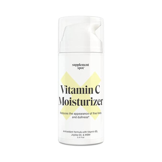 Antioxidant C Moisturizer - Revitalizing Vitamin Lotion w/Vitamin E Oil & Jojoba Oil – Vitamin Face Moisturizer For Fine Lines & Wrinkles - Suitable For All Skin Types