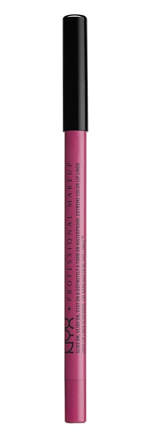 NYX PROFESSIONAL MAKEUP Slide On Lip Pencil, Lip Liner - Fluorescent (Magenta With Blue Undertone)