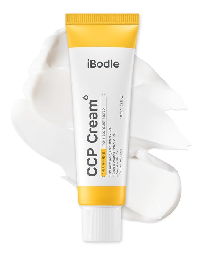iBodle CCP Cream Korean, Itch Relief & Barrier Repair Moisturizer for Dry, Sensitive Skin, Gentle Formula Safe for Babies and Adults, Fragrance-Free 1.69 fl oz