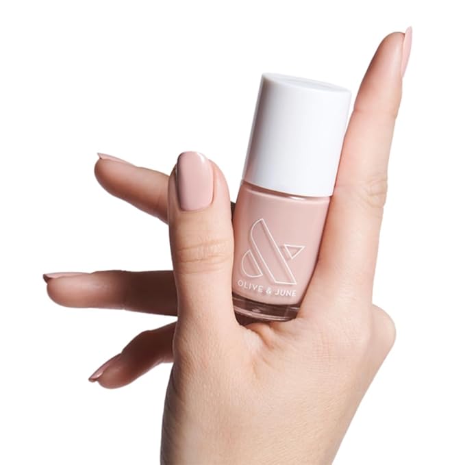 Olive & June Long Lasting Nail Polish | Valentine's Day | Plump Gel-Like Finish No Lamp Needed | Lasts up to 10 days | Salon-Quality 15-Free, Vegan & Cruelty-Free Chip-Resistant | HZ | Dusty Rose