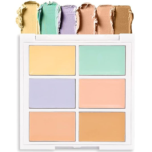 Concealer Cream Makeup Palette Color Corrector,Under Eye Brightener for Beginners