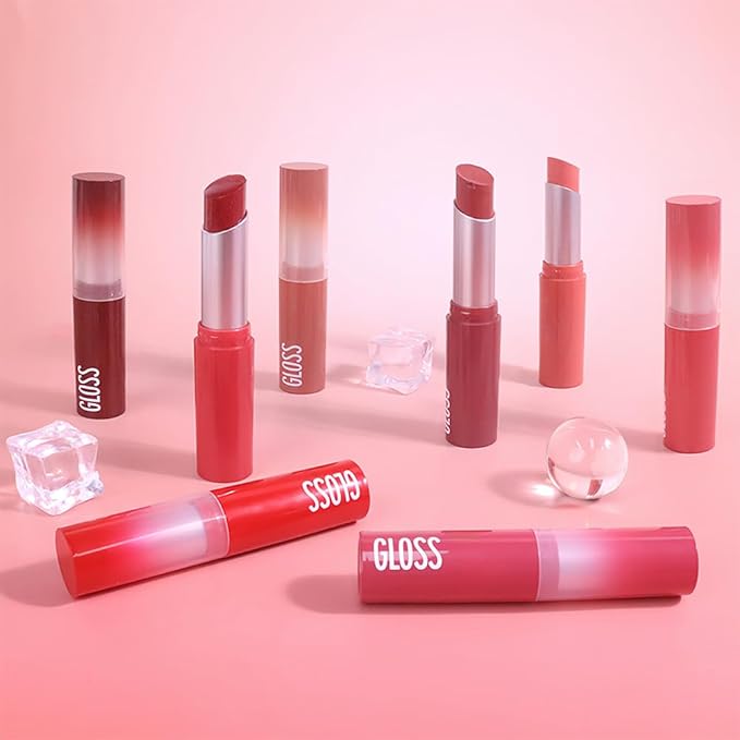 Coral-Pink Honey Tinted Lip Stain Lip Balm Lip Gloss Lipstick, Sheer Hydrating Lip Stains Tint, Moisturizing Lip Color for All Skin Tones, Nourishing Lip Balm with a Hint of Natural Black Cherry