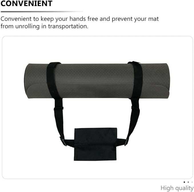 Adjustable Yoga Mat Strap Carrier with Sling Exercise Mat Band for Portable Storage for Yoga and Workout Use