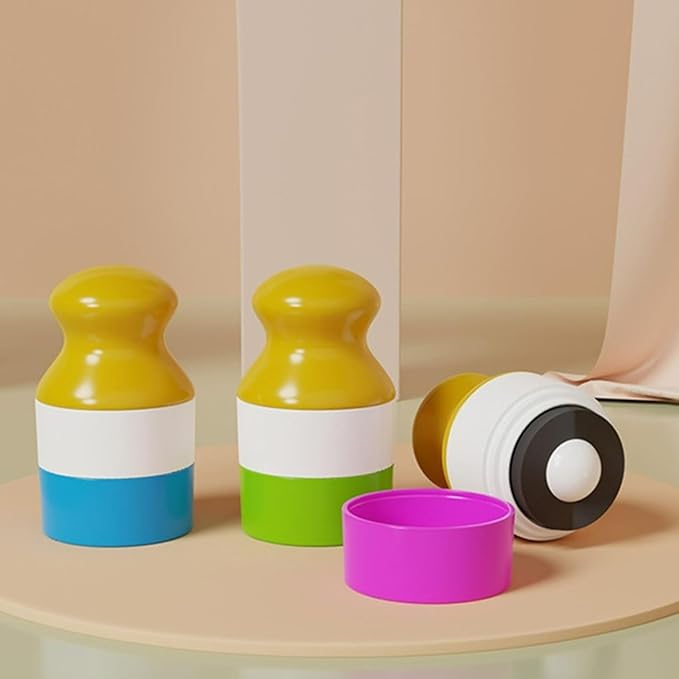 Sunscreen Applicator for Kids,Sunscreen Applicator,Sunblock Applicator for Kids,Suncream & Lotion Applicator For Kids,Refillable Sponge Roller Applicator (Pink)