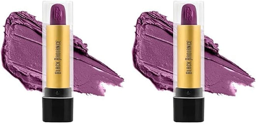 Black Radiance Perfect Tone Lipstick Lip Color, Plum Orchid, 0.13 Oz (Pack of 2)