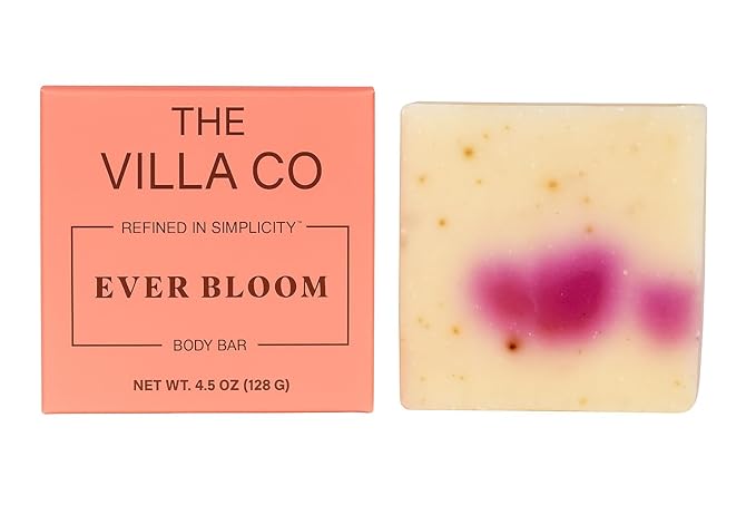 The Villa Co - Ever Bloom | Body Bar Crafted with Rose Petals & Botanicals | A Fresh & Radiant Cleanse With Natural Simplicity