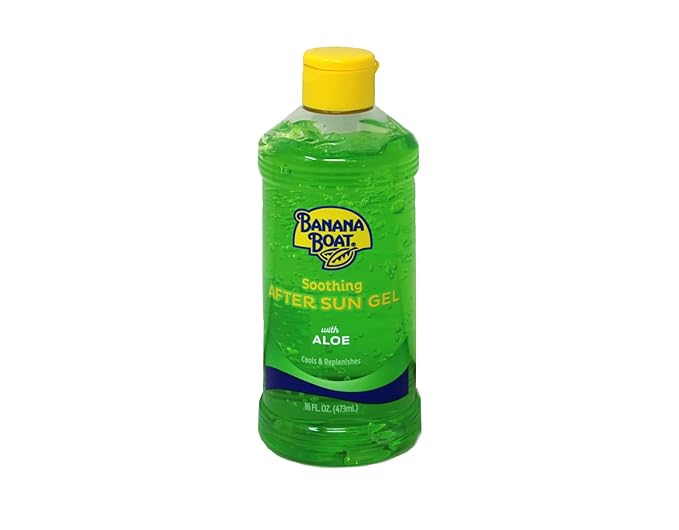 Banana Boat Aloe Aftersun Gel Soothes Dry Sunburned Skin: Size 16 Oz (Pack of 3)