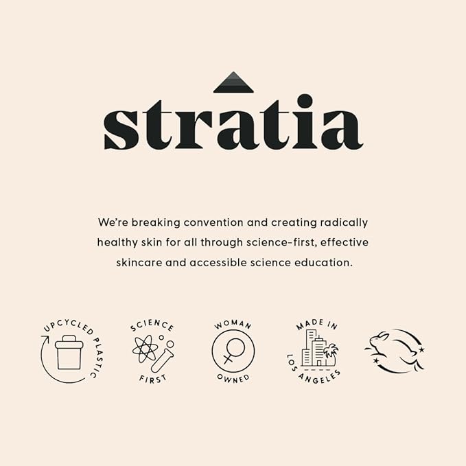 Stratia Rewind Firming & Hydrating Serum with Hyaluronic Acid & Niacinamide - Moisturizes & Evens Skin Tone with DMAE for Smooth, Plump Skin, 1.3 Fl Oz