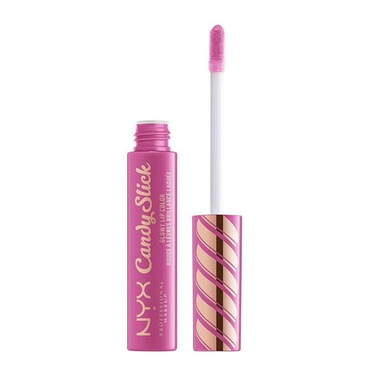 NYX PROFESSIONAL MAKEUP Candy Slick Glowy Lip Color Gloss - Birthday Sprinkles (Barbie Pink)