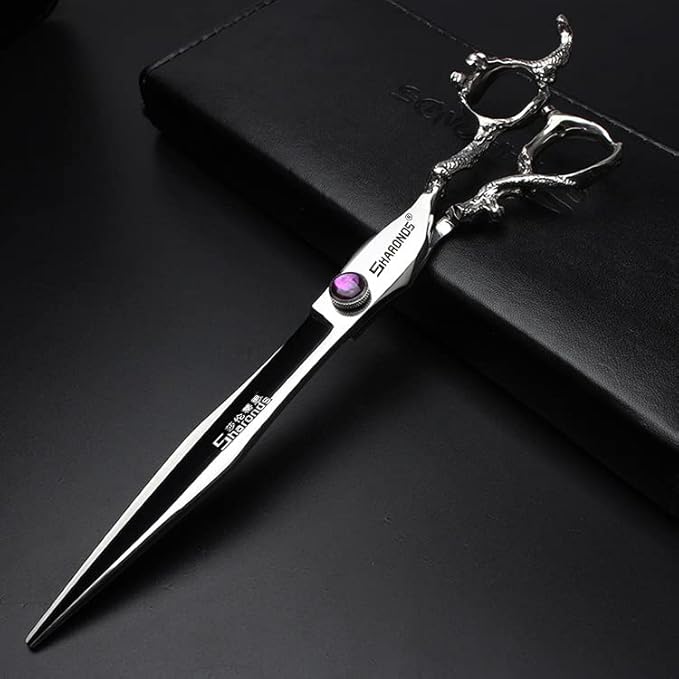 6/7/8/9-inch professional hair clipper set, stainless steel sharp hair clippers, hairdresser specific scissor(8-inch flat shear)