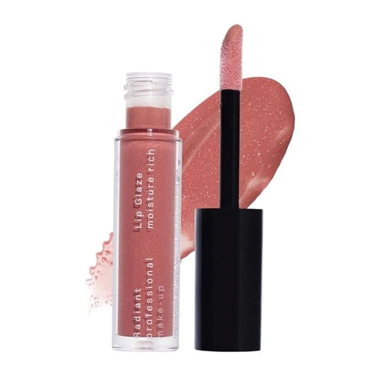 Radiant Professional Lip Glaze (15 Shades) - Ultra-Glossy, Non-Sticky & Long-Lasting Lip Gloss for Women - High Shine Hydration - Vegan & Moisturizing for Soft, Nourished Lips - (05 COPPER SPARKLE)