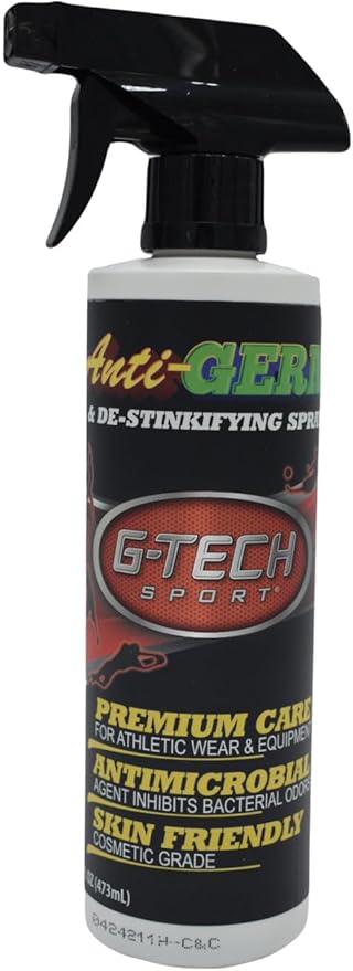 16oz GTech Sport Spray Deodorizer For Apparel, Equipment, Gyms, and Fitness Centers | Refresh. Restore. Protect.