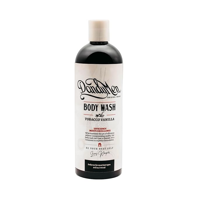 DandyMen Hydrating Bodywash for Men – 16oz (1-pack, Tobacco Vanilla)