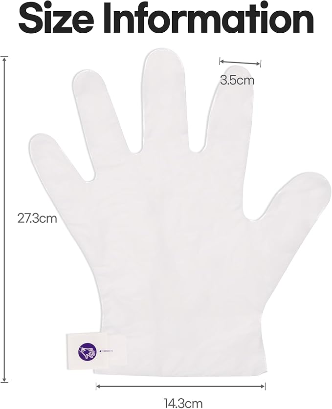 Epielle Nourishing Hand Mask 6 Pairs, Repair and Soften with Hemp & Rosemary Extract, Deep Moisturizing Gloves for Dry, Cracked Hands, Self Care Gifts for Women, Spa Kit, Stocking Stuffers