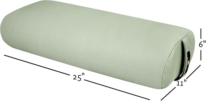 Hugger Mugger Standard Yoga Bolster - Firm, Supportive, Handmade, Durable